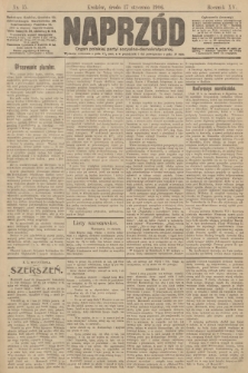 Naprzód : organ polskiej partyi socyalno demokratycznej. 1906, nr 15