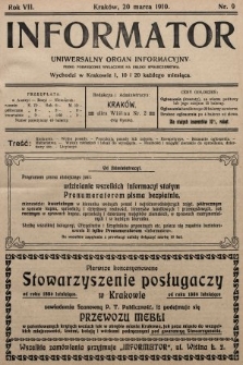 Informator : uniwersalny organ informacyjny. 1910, nr 9