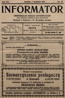 Informator : uniwersalny organ informacyjny. 1910, nr 10