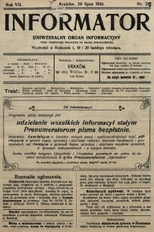 Informator : uniwersalny organ informacyjny. 1910, nr 21