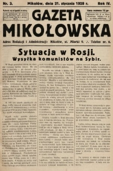 Gazeta Mikołowska. 1928, nr 3