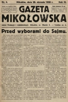 Gazeta Mikołowska. 1928, nr 4