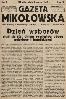 Gazeta Mikołowska. 1928, nr 9