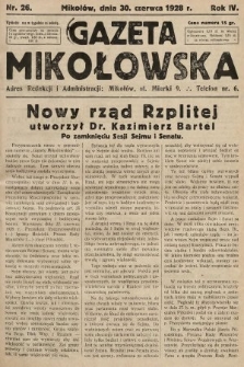 Gazeta Mikołowska. 1928, nr 26