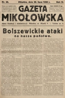 Gazeta Mikołowska. 1928, nr 30