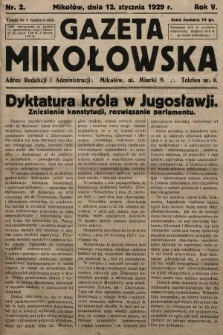 Gazeta Mikołowska. 1929, nr 2