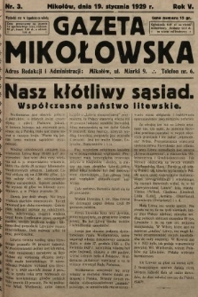 Gazeta Mikołowska. 1929, nr 3