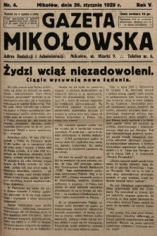 Gazeta Mikołowska. 1929, nr 4