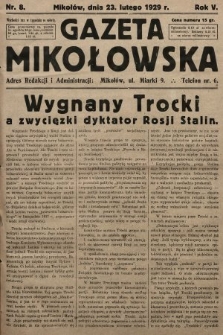 Gazeta Mikołowska. 1929, nr 8