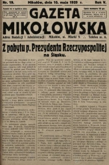 Gazeta Mikołowska. 1929, nr 19
