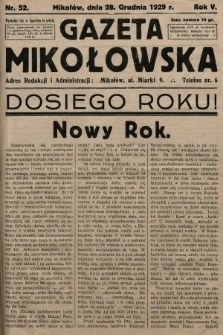 Gazeta Mikołowska. 1929, nr 52