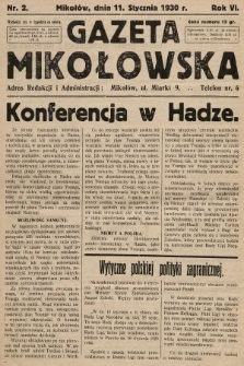 Gazeta Mikołowska. 1930, nr 2