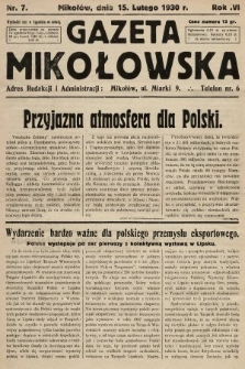 Gazeta Mikołowska. 1930, nr 7