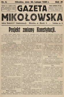 Gazeta Mikołowska. 1930, nr 8