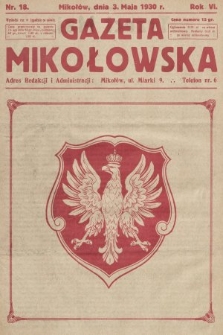 Gazeta Mikołowska. 1930, nr 18
