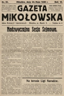 Gazeta Mikołowska. 1930, nr 21