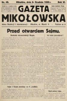 Gazeta Mikołowska. 1930, nr 49