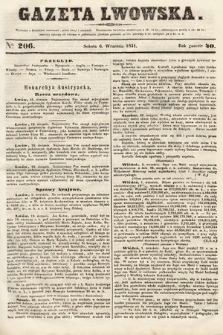 Gazeta Lwowska. 1851, nr 206