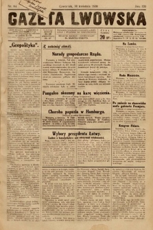 Gazeta Lwowska. 1930, nr 84