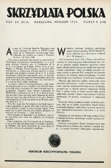 Skrzydlata Polska. 1936, nr 9