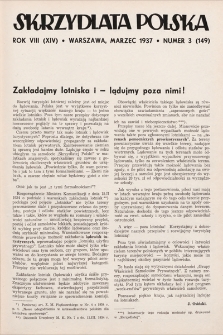 Skrzydlata Polska. 1937, nr 3