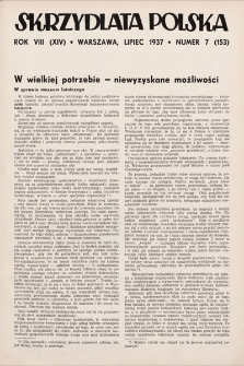 Skrzydlata Polska. 1937, nr 7