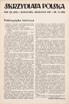 Skrzydlata Polska. 1937, nr 12