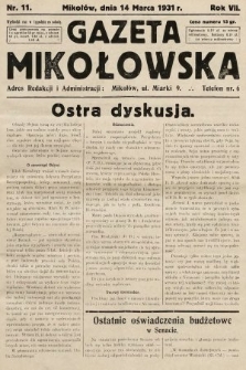 Gazeta Mikołowska. 1931, nr 11
