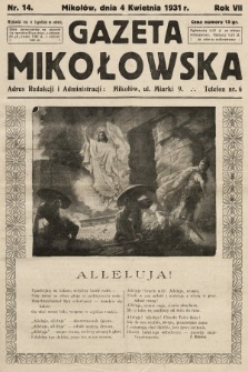 Gazeta Mikołowska. 1931, nr 14