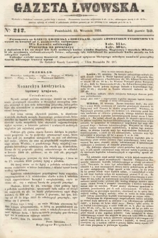 Gazeta Lwowska. 1851, nr 212