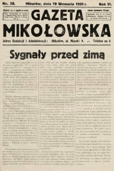 Gazeta Mikołowska. 1931, nr 38