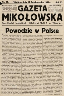 Gazeta Mikołowska. 1931, nr 41