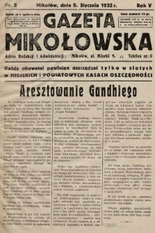 Gazeta Mikołowska. 1932, nr 2