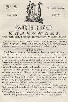 Goniec Krakowski : dziennik polityczny, historyczny i literacki. 1828, nr 8