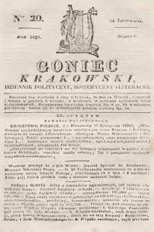 Goniec Krakowski : dziennik polityczny, historyczny i literacki. 1828, nr 20