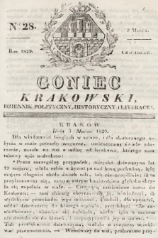 Goniec Krakowski : dziennik polityczny, historyczny i literacki. 1829, nr 28