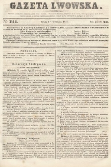 Gazeta Lwowska. 1851, nr 214