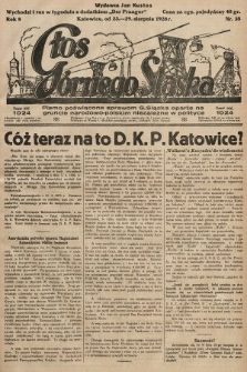 Głos Górnego Śląska : pismo poświęcone sprawom G. Śląska oparte na gruncie narodowo-polskim niezależne w polityce. 1928, nr 35