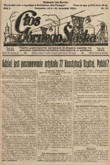 Głos Górnego Śląska : pismo poświęcone sprawom G. Śląska oparte na gruncie narodowo-polskim niezależne w polityce. 1928, nr 37