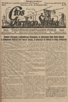 Głos Górnego Śląska : pismo poświęcone sprawom G. Śląska oparte na gruncie narodowo-polskim niezależne w polityce. 1928, nr 48