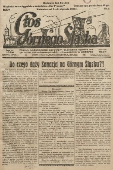 Głos Górnego Śląska : pismo poświęcone sprawom G. Śląska oparte na gruncie narodowo-polskim niezależne w polityce. 1929, nr 1