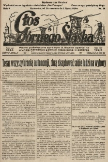 Głos Górnego Śląska : pismo poświęcone sprawom G. Śląska oparte na gruncie narodowo-polskim niezależne w polityce. 1929, nr 26