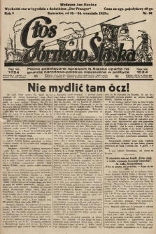 Głos Górnego Śląska : pismo poświęcone sprawom G. Śląska oparte na gruncie narodowo-polskim niezależne w polityce. 1929, nr 38