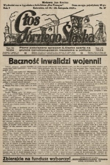 Głos Górnego Śląska : pismo poświęcone sprawom G. Śląska oparte na gruncie narodowo-polskim niezależne w polityce. 1929, nr 047b