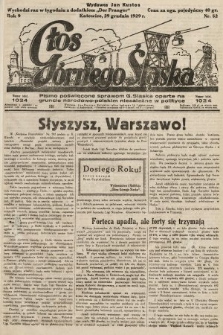 Głos Górnego Śląska : pismo poświęcone sprawom G. Śląska oparte na gruncie narodowo-polskim niezależne w polityce. 1929, nr 52