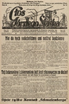 Głos Górnego Śląska : pismo poświęcone sprawom G. Śląska oparte na gruncie narodowo-polskim niezależne w polityce. 1930, nr 17