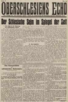 Głos Górnego Śląska : pismo poświęcone sprawom G. Śląska oparte na gruncie narodowo-polskim niezależne w polityce. 1931, nr 34