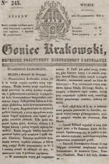 Goniec Krakowski : dziennik polityczny, historyczny i literacki. 1831, nr 245