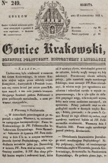 Goniec Krakowski : dziennik polityczny, historyczny i literacki. 1831, nr 249