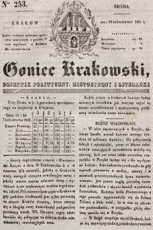 Goniec Krakowski : dziennik polityczny, historyczny i literacki. 1831, nr 253